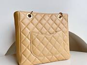 Bagsaaa Chanel Shopping Tote Caviar Leather In Beige - 24x25.5cm - 5