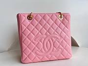 	 Bagsaaa Chanel Shopping Tote Caviar Leather In Pink - 24x25.5cm - 1