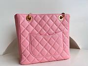 	 Bagsaaa Chanel Shopping Tote Caviar Leather In Pink - 24x25.5cm - 3