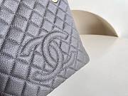 	 Bagsaaa Chanel Shopping Tote Caviar Leather In Grey - 24x25.5cm - 3
