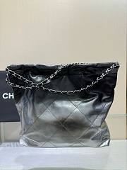 Bagsaaa Chanel 22 tote bag black and silver - 39x42x8cm - 5