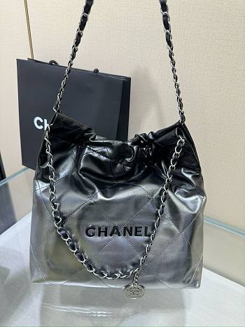 	 Bagsaaa Chanel 22 tote bag black and silver - 35x37x7cm