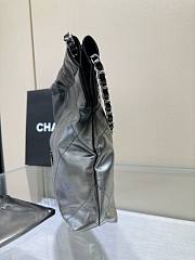 	 Bagsaaa Chanel 22 tote bag black and silver - 35x37x7cm - 5