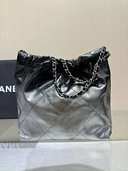	 Bagsaaa Chanel 22 tote bag black and silver - 35x37x7cm - 4
