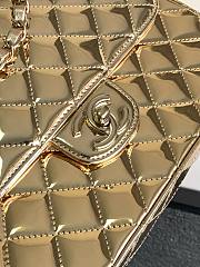 Bagsaaa Chanel 24C Hollywood gold mirror calfskin leather backpack - 2