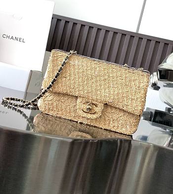 Bagsaaa Chanel Mini Flap Bag Embroidered Satin, Sequins & Gold-Tone Metal Gold