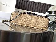 Bagsaaa Chanel Mini Flap Bag Embroidered Satin, Sequins & Gold-Tone Metal Gold - 6