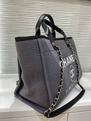 Bagsaaa Chanel Small Deauville Grey Shopping bag - 33x26x15.5cm - 6