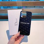 Bagsaaa Dior Logo Leather Phone Case - 3