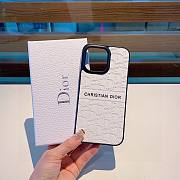 Bagsaaa Dior Logo Leather Phone Case - 2