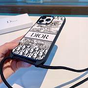 Bagsaaa Dior Blue Toile de Jouy Reverse Embroidery Phone Case  - 6