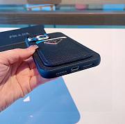 Bagsaaa Prada Saffiano Black Leather Phone Case - 6