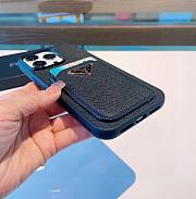 Bagsaaa Prada Saffiano Black Leather Phone Case - 4