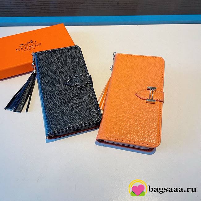 Bagsaaa Hermes Togo Leather Phone Case - 1