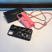 Bagsaaa Chanel Flap Bag Black Quilted Lambskin Phone Case - 1