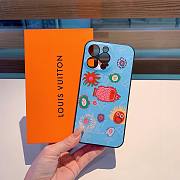 Bagsaaa Louis Vuitton YK Faces print and embroidery phone case - 2