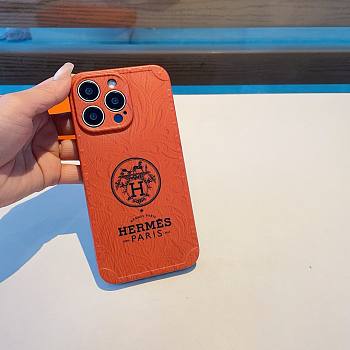 Bagsaaa Hermes Orange Phone Case