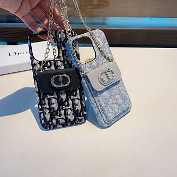 Bagsaaa Dior Oblique Jacquard Montaigne Phone Case