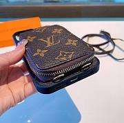 Bagsaaa Louis Vuitton Monogram Canvas Strap With Small Pocket Phone Case - 4