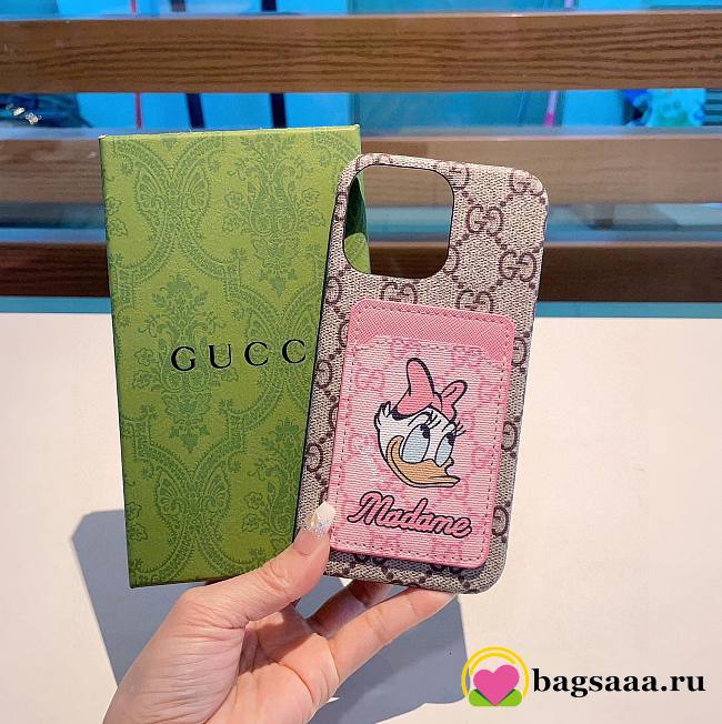 Bagsaaa Gucci GG Ebony Disney Phone Case - 1