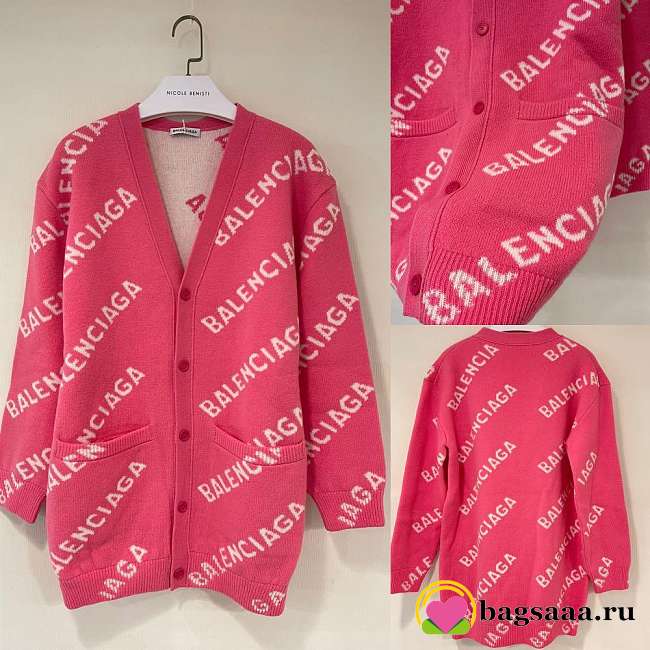 Bagsaaa Balenciaga Pink Cardigan - 1