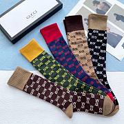 Bagsaaa Gucci GG Ebony Socks Set - 6