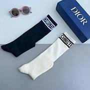 Bagsaaa Dior Black and White Socks Set - 3