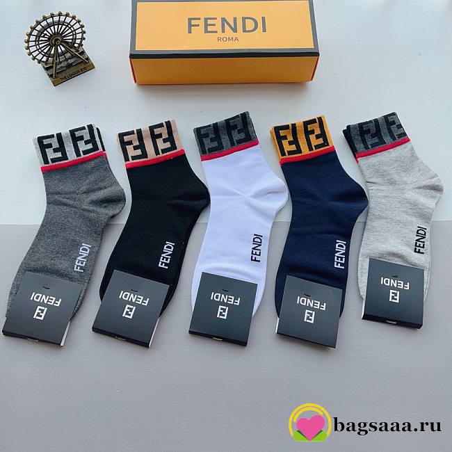 Bagsaaa Fendi Short Socks set - 1