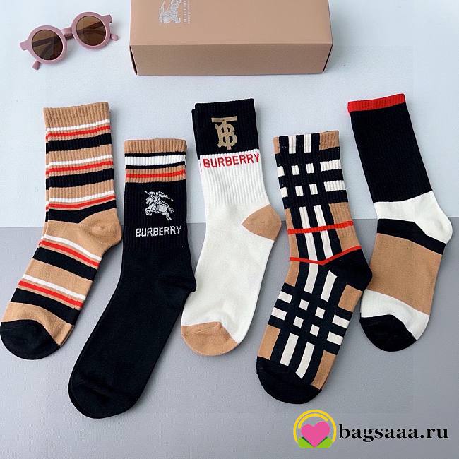 Bagsaaa Burberry Socks Set - 1