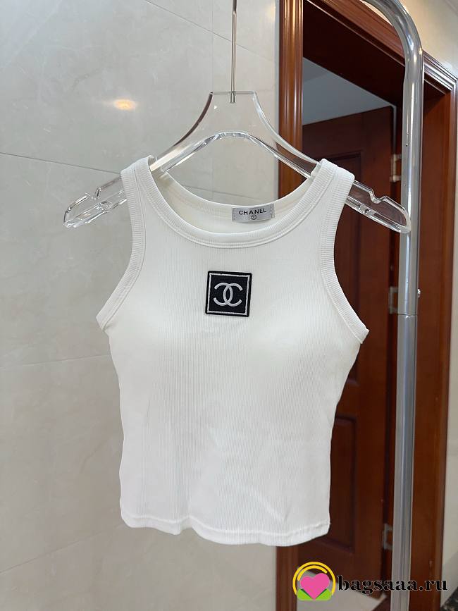 Bagsaaa Chanel Tank Top White - 1