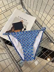 	 Bagsaaa Louis Vuitton Blue Monogram Flower Tile Bikini - 3