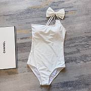 Bagsaaa Chanel Bow Tie White Once Piece - 1