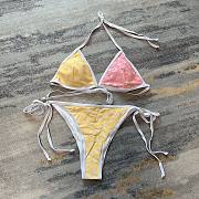 	 Bagsaaa Louis Vuitton Reversible Yellow and Pink Bikini - 5