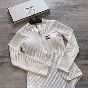 	 Bagsaaa Chanel White Bodysuit Swimwear - 6