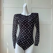 Bagsaaa Louis Vuitton Bodysuit Swimwear Black Monogram - 1