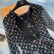 Bagsaaa Louis Vuitton Bodysuit Swimwear Black Monogram - 2
