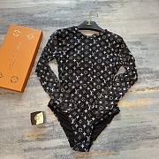 Bagsaaa Louis Vuitton Bodysuit Swimwear Black Monogram - 5