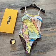 Bagsaaa Fendi One Piece Figure Pattern Swimwear - 6