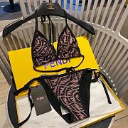 Bagsaaa Fendi FF Pattern Brown Bikini - 1