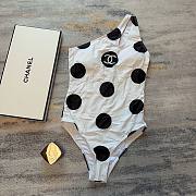 Bagsaaa Chanel White and Black One Piece Swimwear - 6