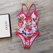 Bagsaaa Gucci Red Flower One Piece Swimwear - 1