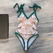 Bagsaaa Gucci Green Flower One Piece Swimwear - 1