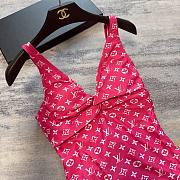 Bagsaaa Louis Vuitton One-piece swimsuit pink monogram - 4