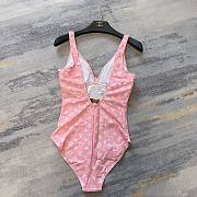 Bagsaaa Louis Vuitton One-piece swimsuit light pink monogram - 3