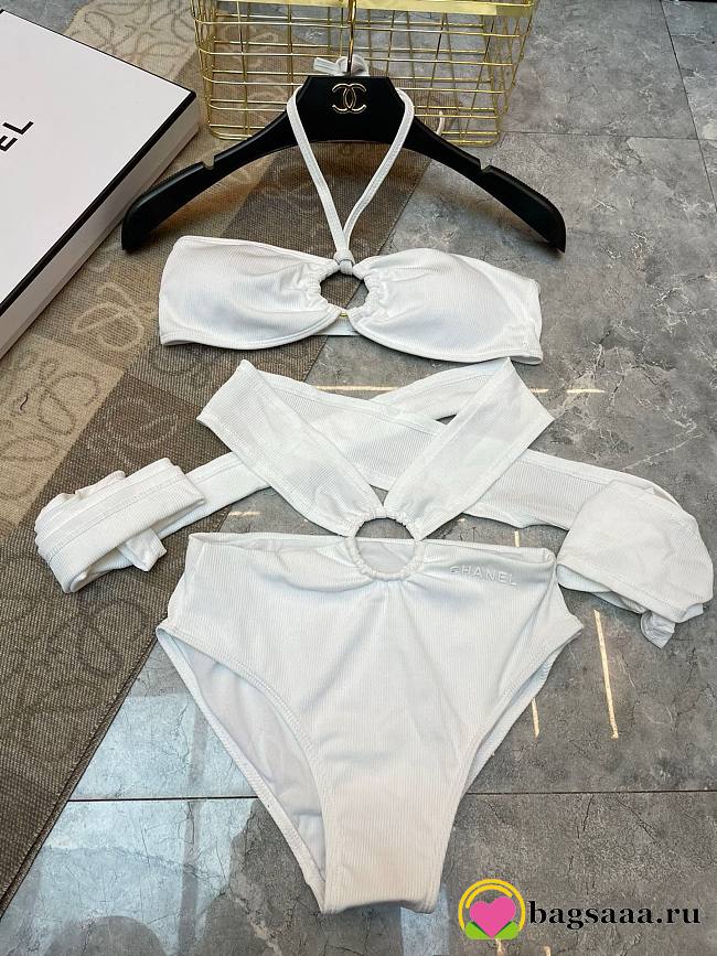 Bagsaaa Chanel White Bikini 03 - 1