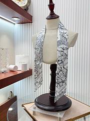 Bagsaaa Dior Toile de Jouy Sauvage Mitzah Scarf Black - 6 x 105 cm - 4
