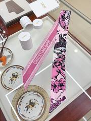	 Bagsaaa Dior Toile de Jouy Sauvage Mitzah Scarf Pink - 6 x 105 cm - 6