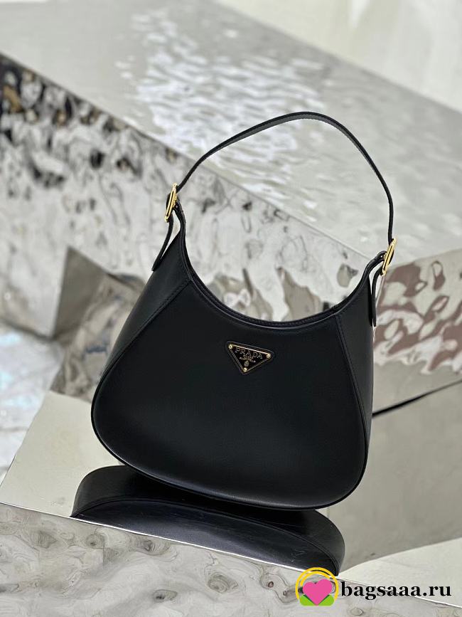 Bagsaaa Prada Cleo Shoulder Bag With Adjustable Strap In Black - 27x20x7cm - 1