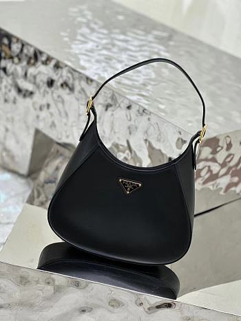 Bagsaaa Prada Cleo Shoulder Bag With Adjustable Strap In Black - 27x20x7cm