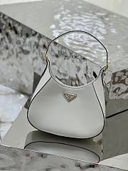 	 Bagsaaa Prada Cleo Shoulder Bag With Adjustable Strap In White - 27x20x7cm - 1